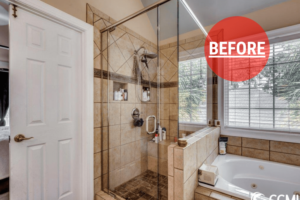 Cohen Shower,Tub Before