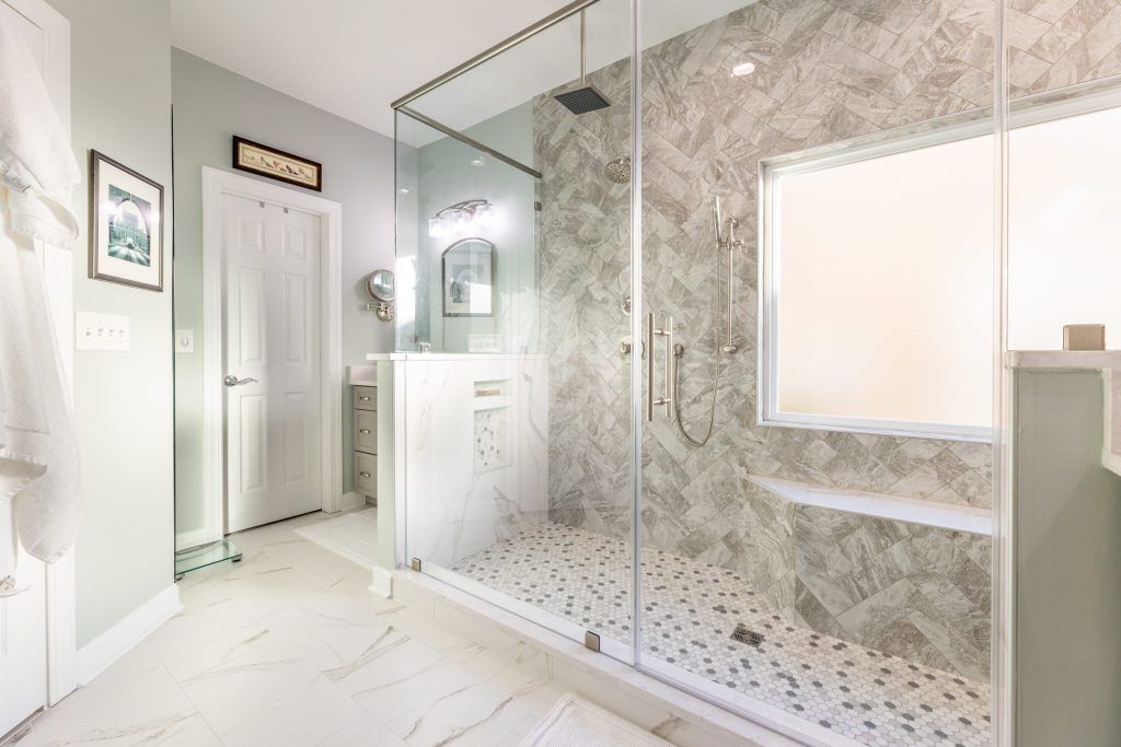 Tub to Walk-In Shower Bathroom Remodel
